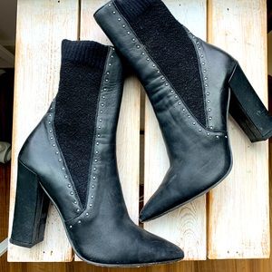 Heeled booties.